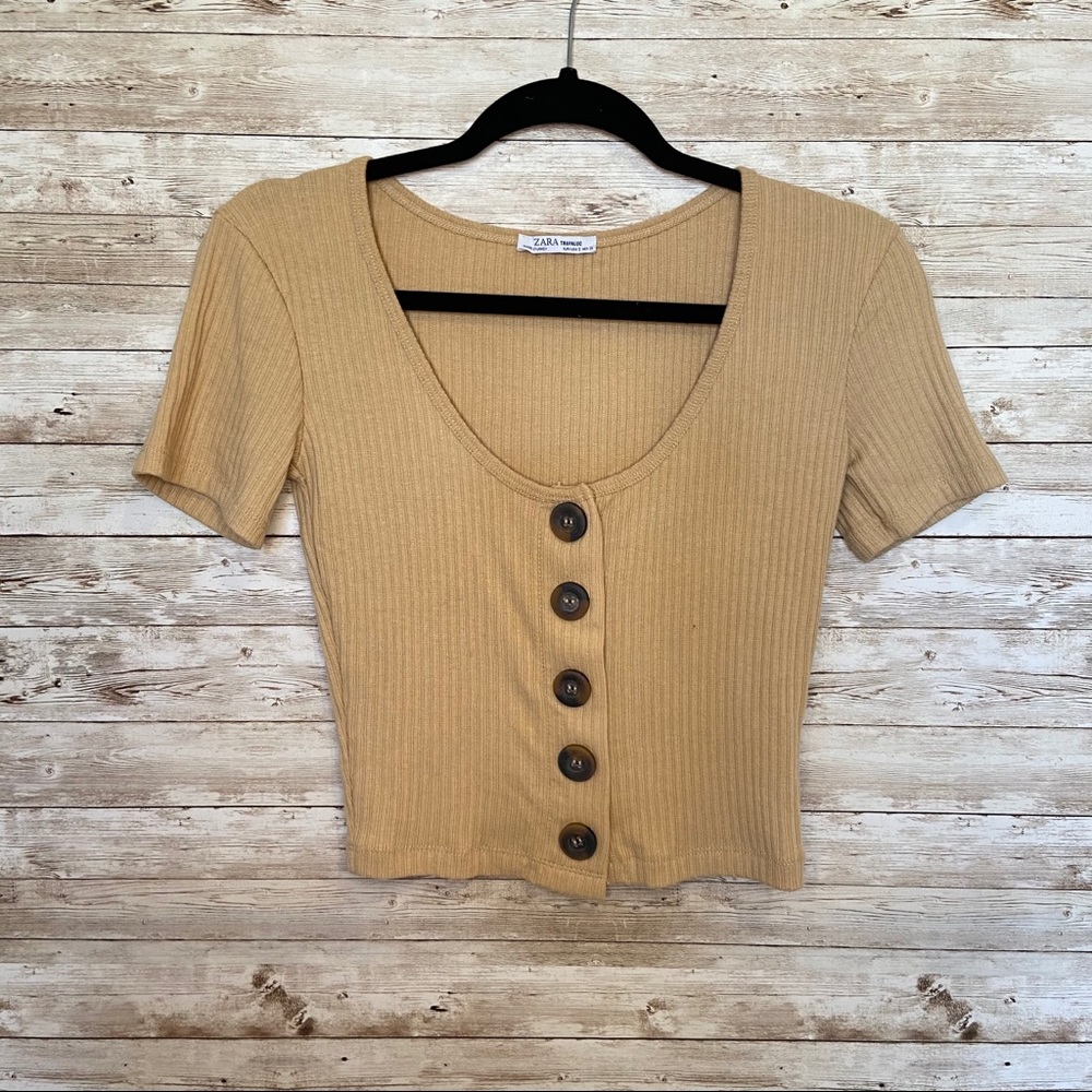 Zara Knit Cropped Top